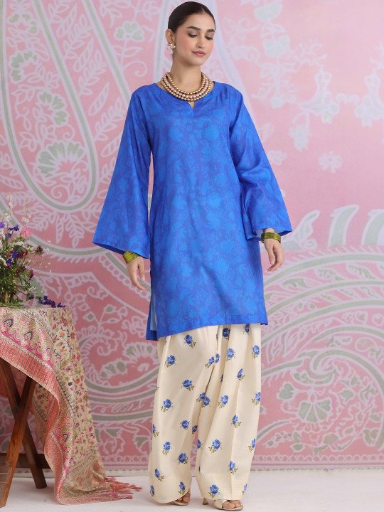 Floral Printed Kurta Trouser Set