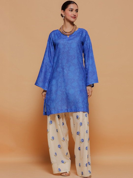 Floral Printed Kurta Trouser Set