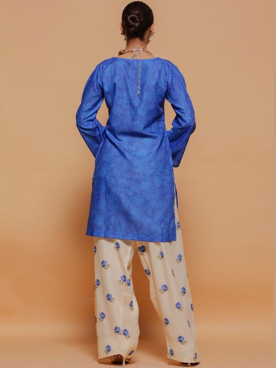Floral Printed Kurta Trouser Set