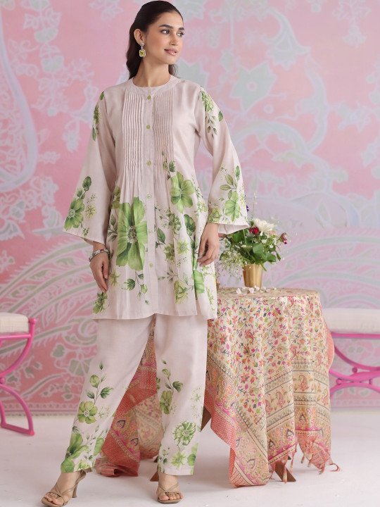 Women Floral Printed Regular Kurta with Palazzos &amp;amp; Dupatta