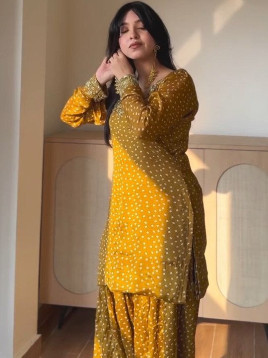 Women Ethnic Motifs Printed Regular Gotta Patti Kurta with Patiala &amp;amp; With Dupatta