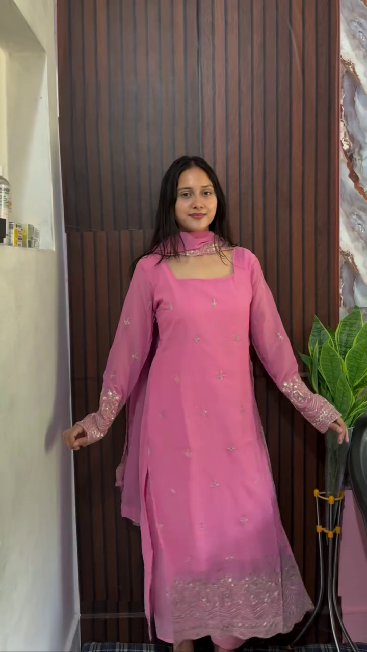 Women&amp;amp;amp;amp;amp;#039;s Embroidered Kurta Pant Dupatta Set |